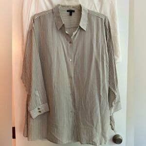 Eileen Fisher Silk Swing Shirt